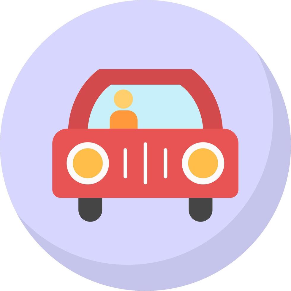 Car Flat Bubble Icon vector