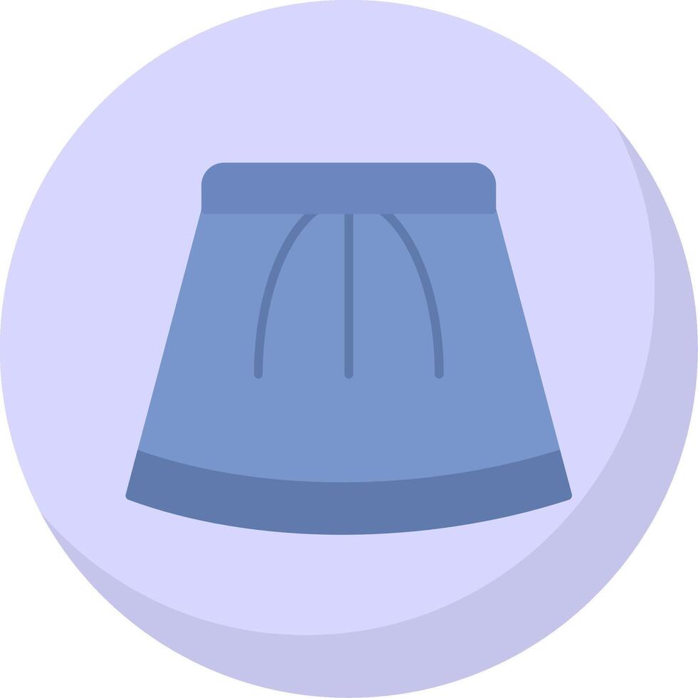 Skirt Flat Bubble Icon vector