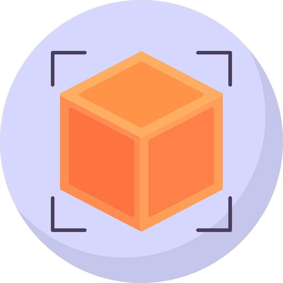 3d Flat Bubble Icon vector