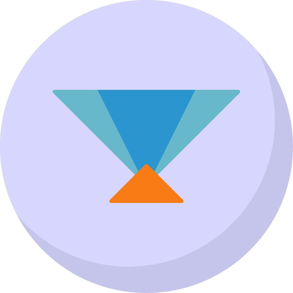 Hand Fan Flat Bubble Icon vector