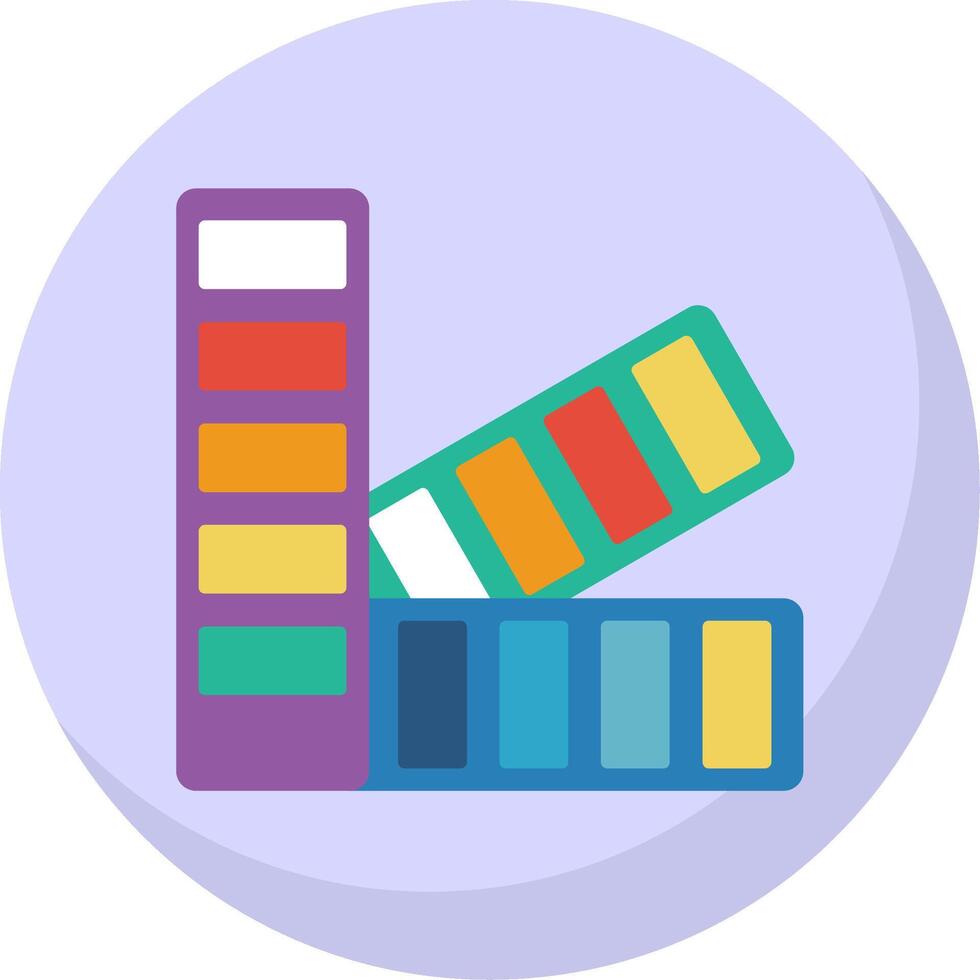 Color Selection Flat Bubble Icon vector