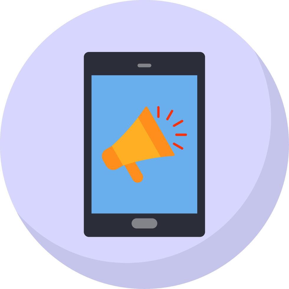 Marketing Flat Bubble Icon vector