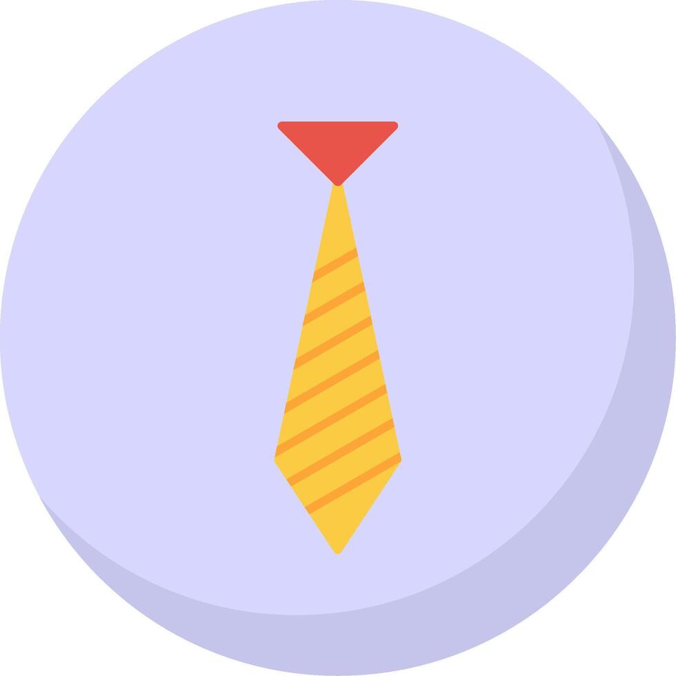 Tie Flat Bubble Icon vector