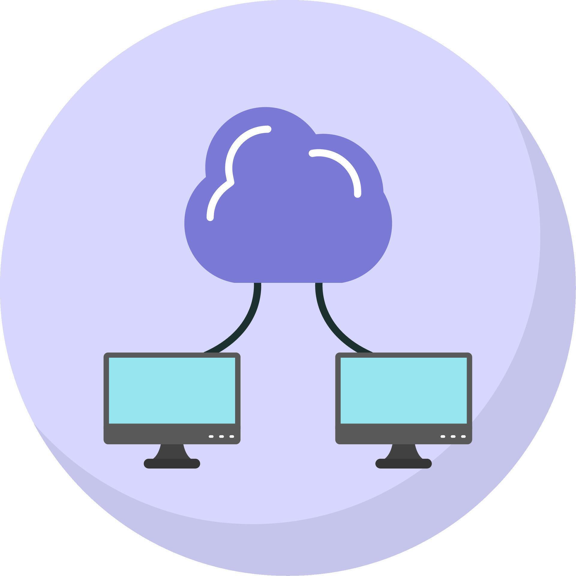 Cloud Computing Flat Bubble Icon 39296156 Vector Art at Vecteezy