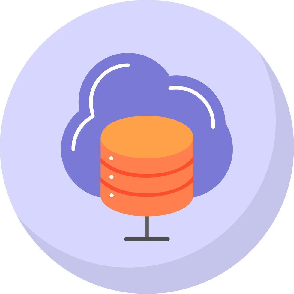 Cloud Server Flat Bubble Icon 39296193 Vector Art at Vecteezy