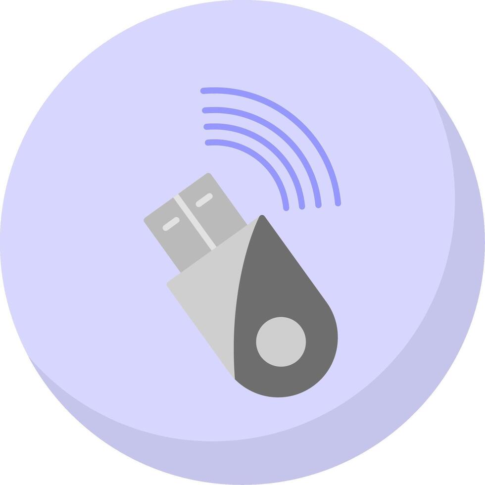 Usb Modem Flat Bubble Icon vector