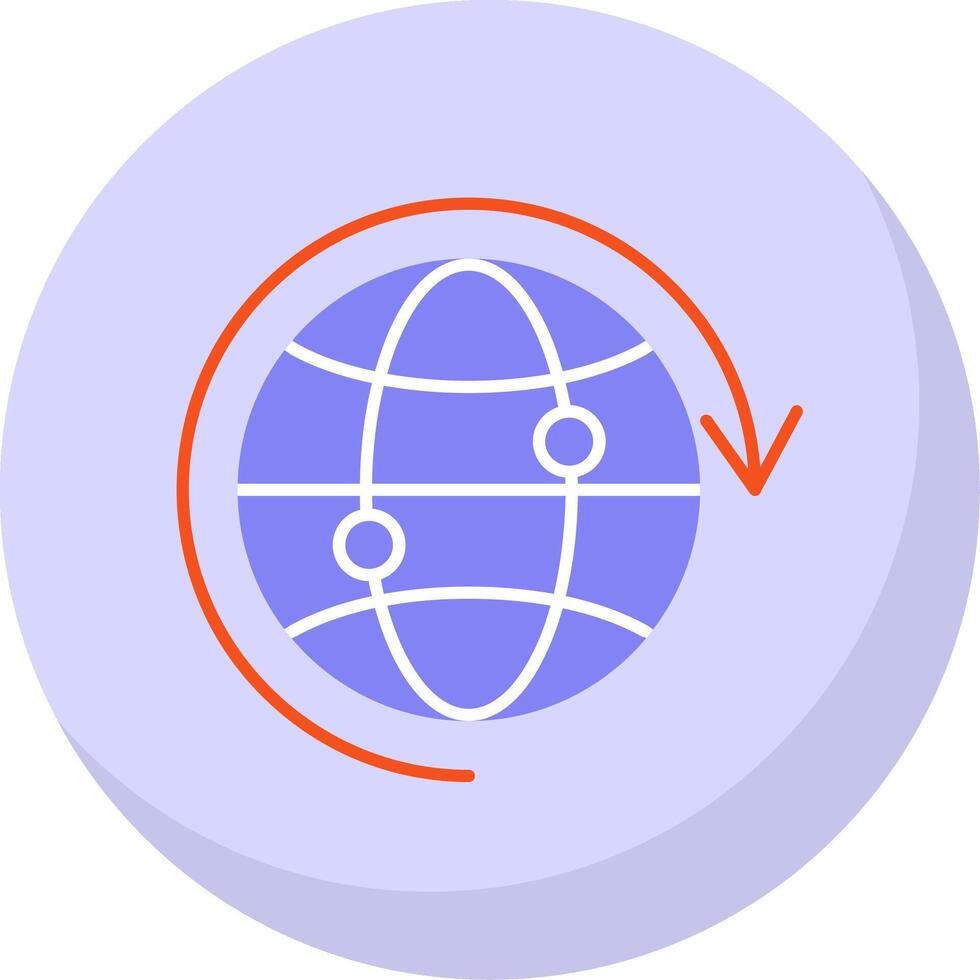 Internet Flat Bubble Icon vector