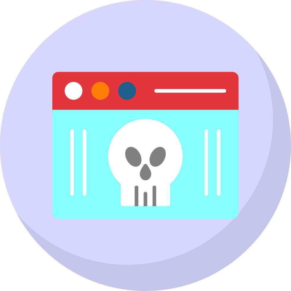 Webpage Flat Bubble Icon vector
