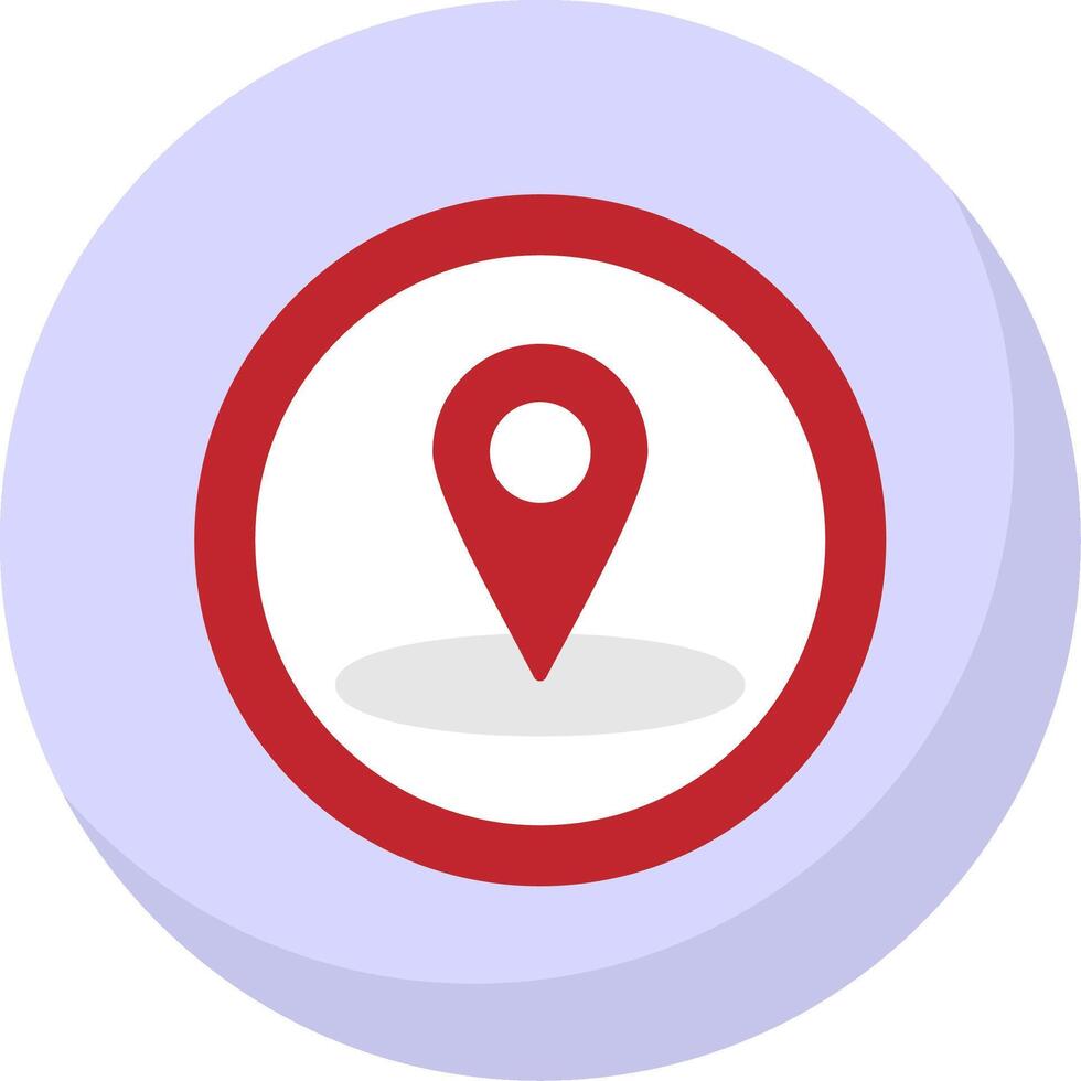 Location Flat Bubble Icon vector