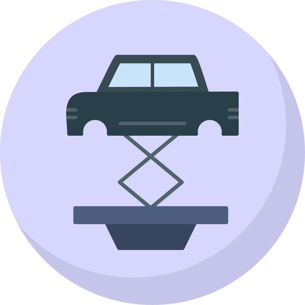 Car Repair Flat Bubble Icon vector