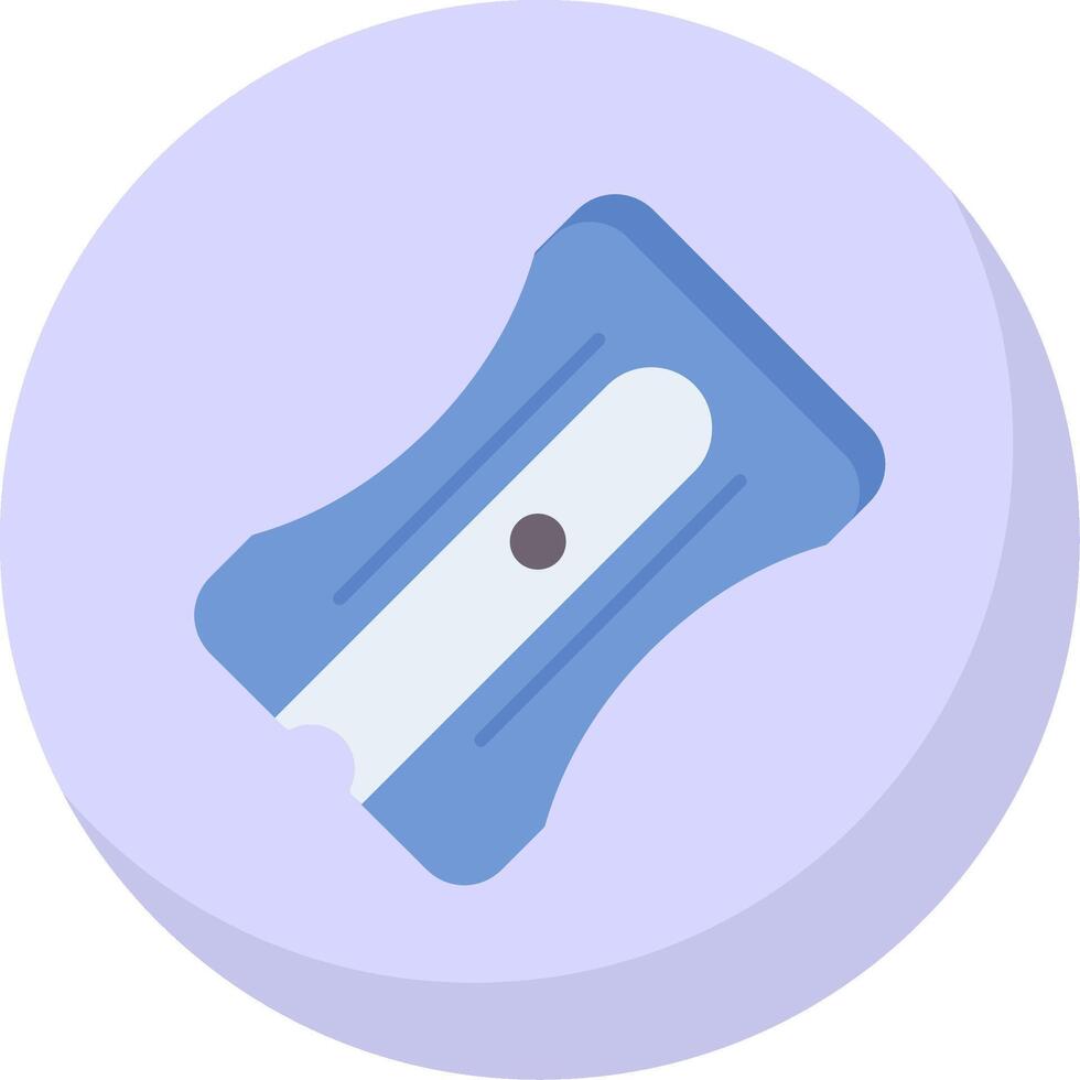 Pencil Sharpener Flat Bubble Icon vector