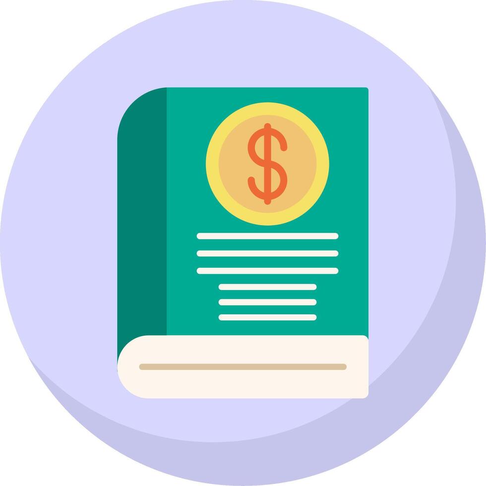 Book Flat Bubble Icon vector