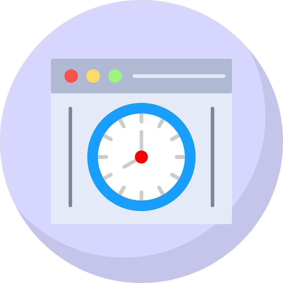 Time Maintenance Flat Bubble Icon vector
