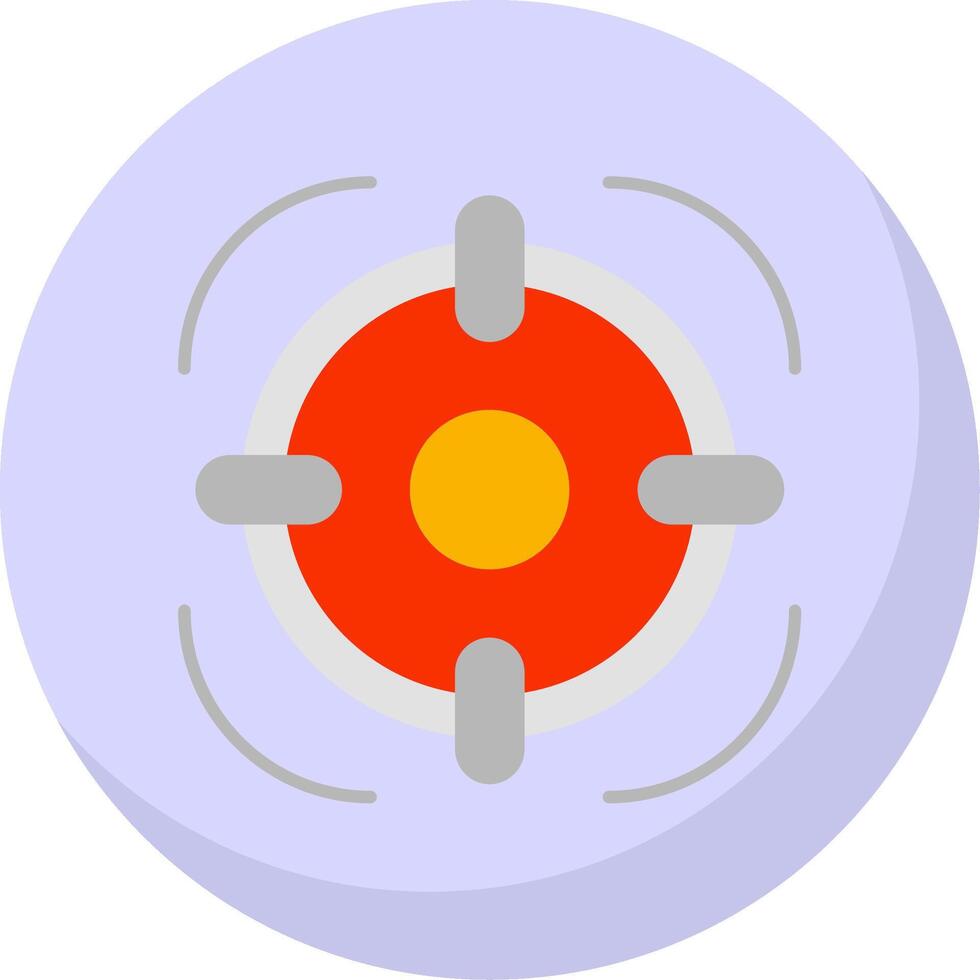 Target Flat Bubble Icon vector
