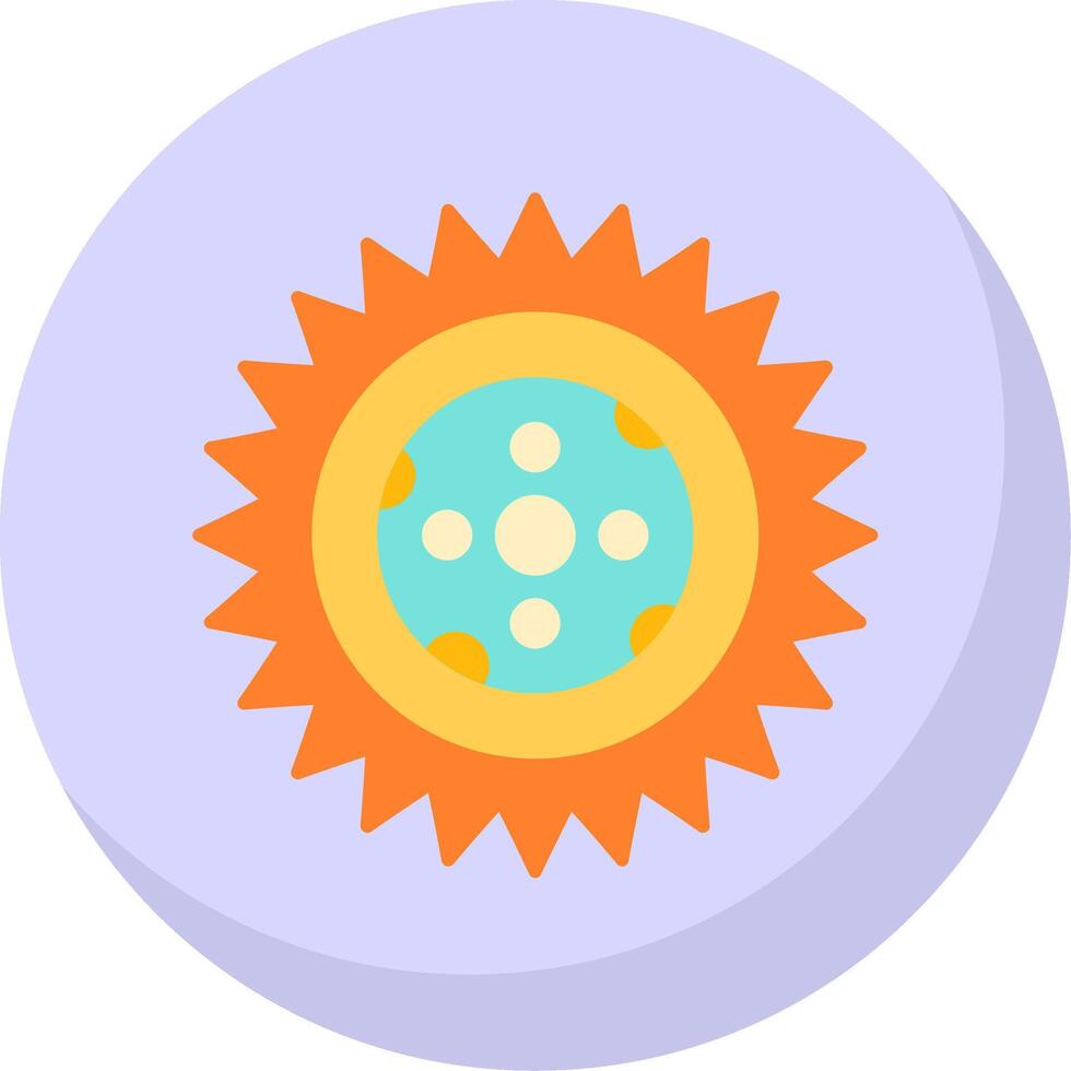 Luna plano burbuja icono vector