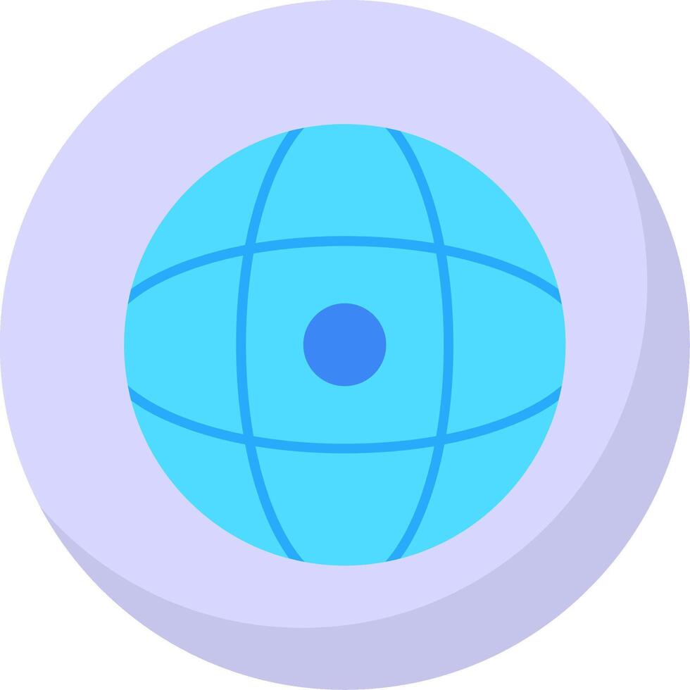 mundo plano burbuja icono vector