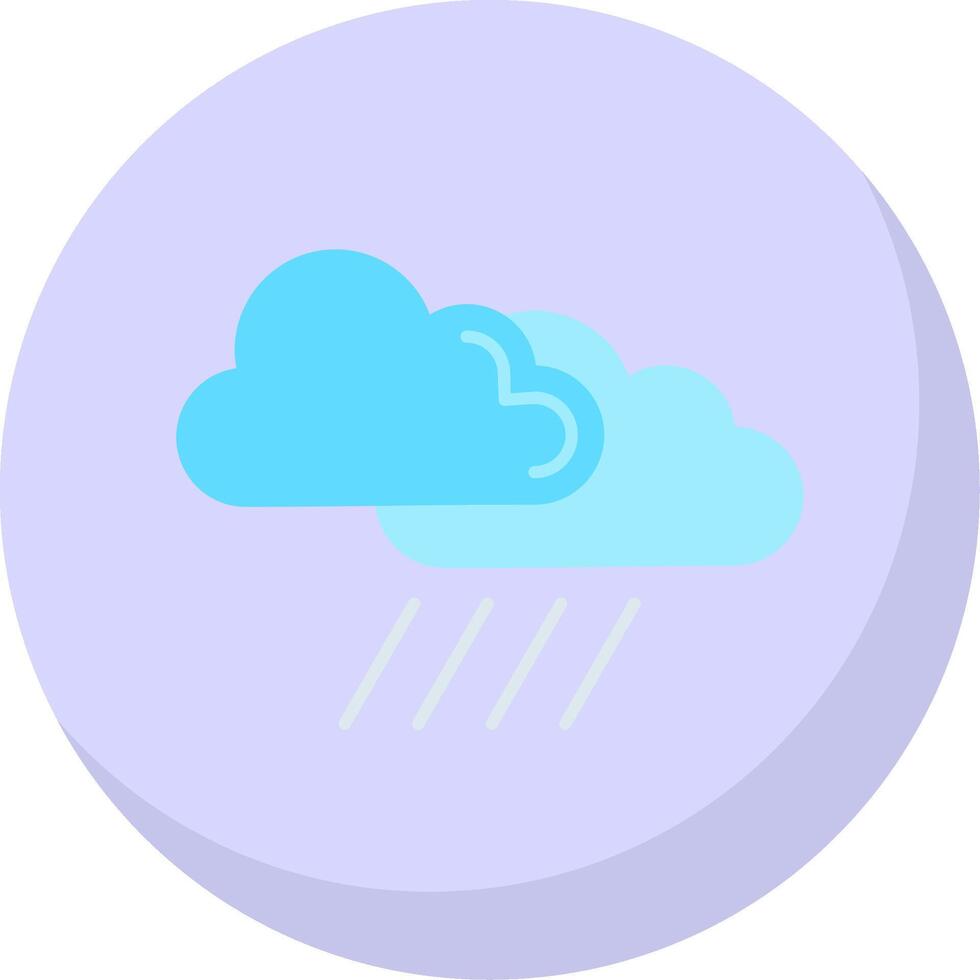 nube plano burbuja icono vector