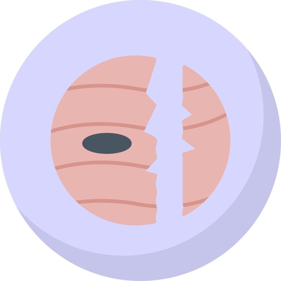 Destroyed Flat Bubble Icon vector