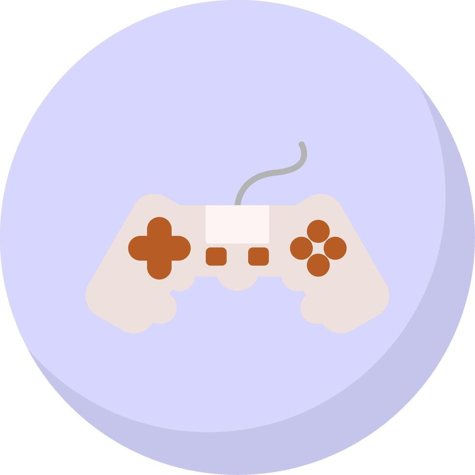 Video Game Flat Bubble Icon vector