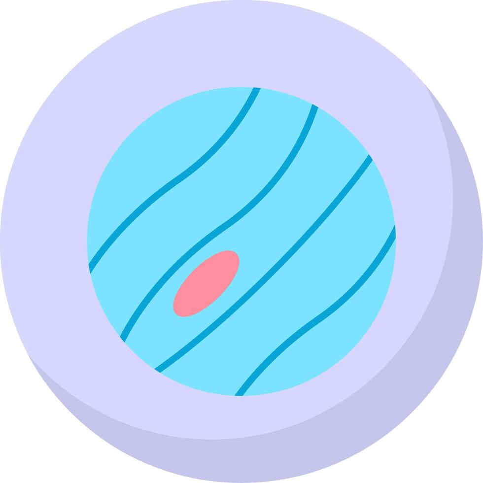 planeta plano burbuja icono vector