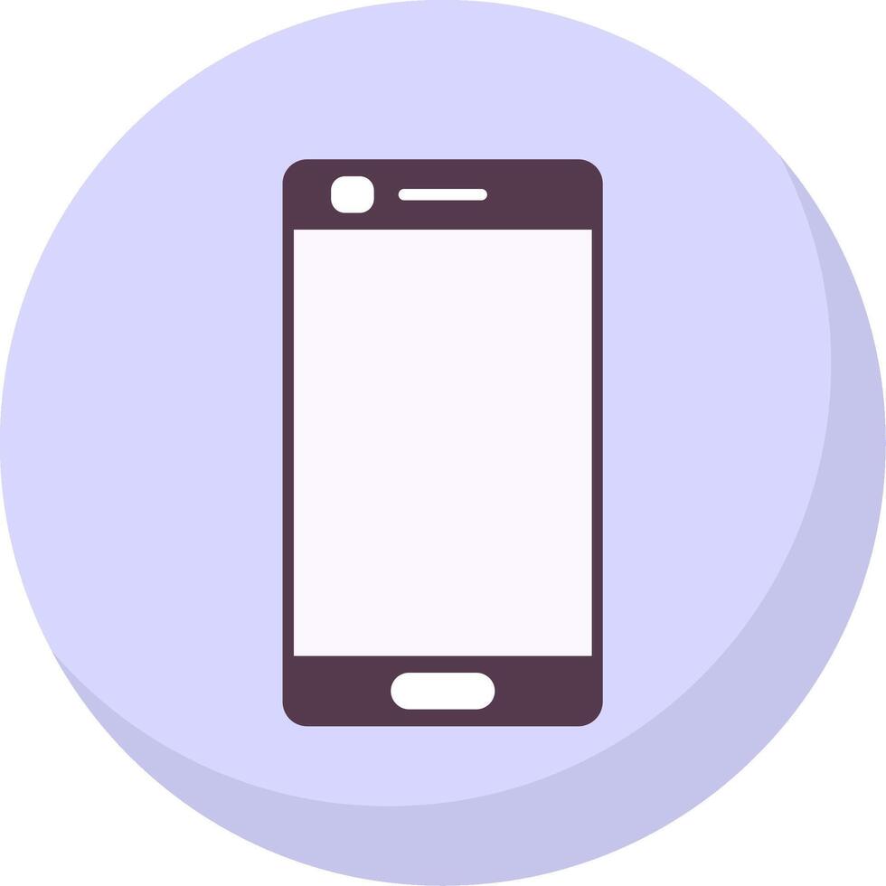 Mobile phone Flat Bubble Icon vector