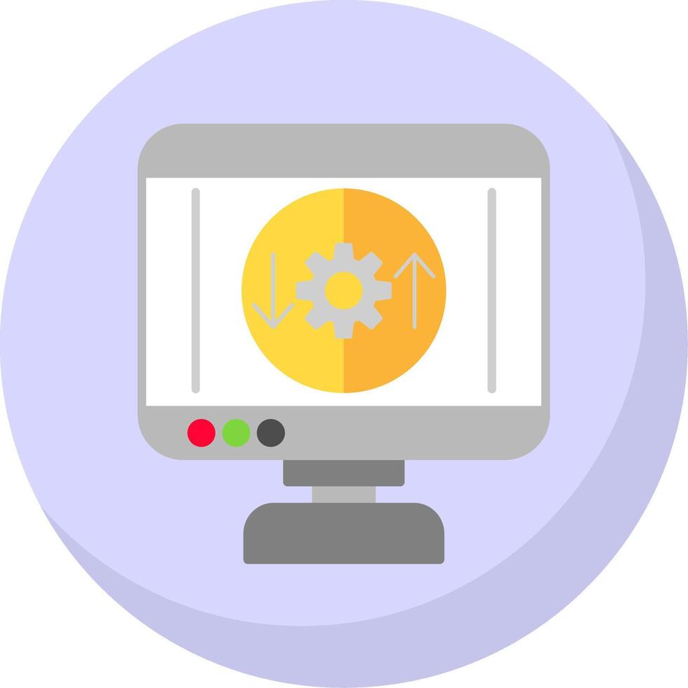 Process Flat Bubble Icon vector