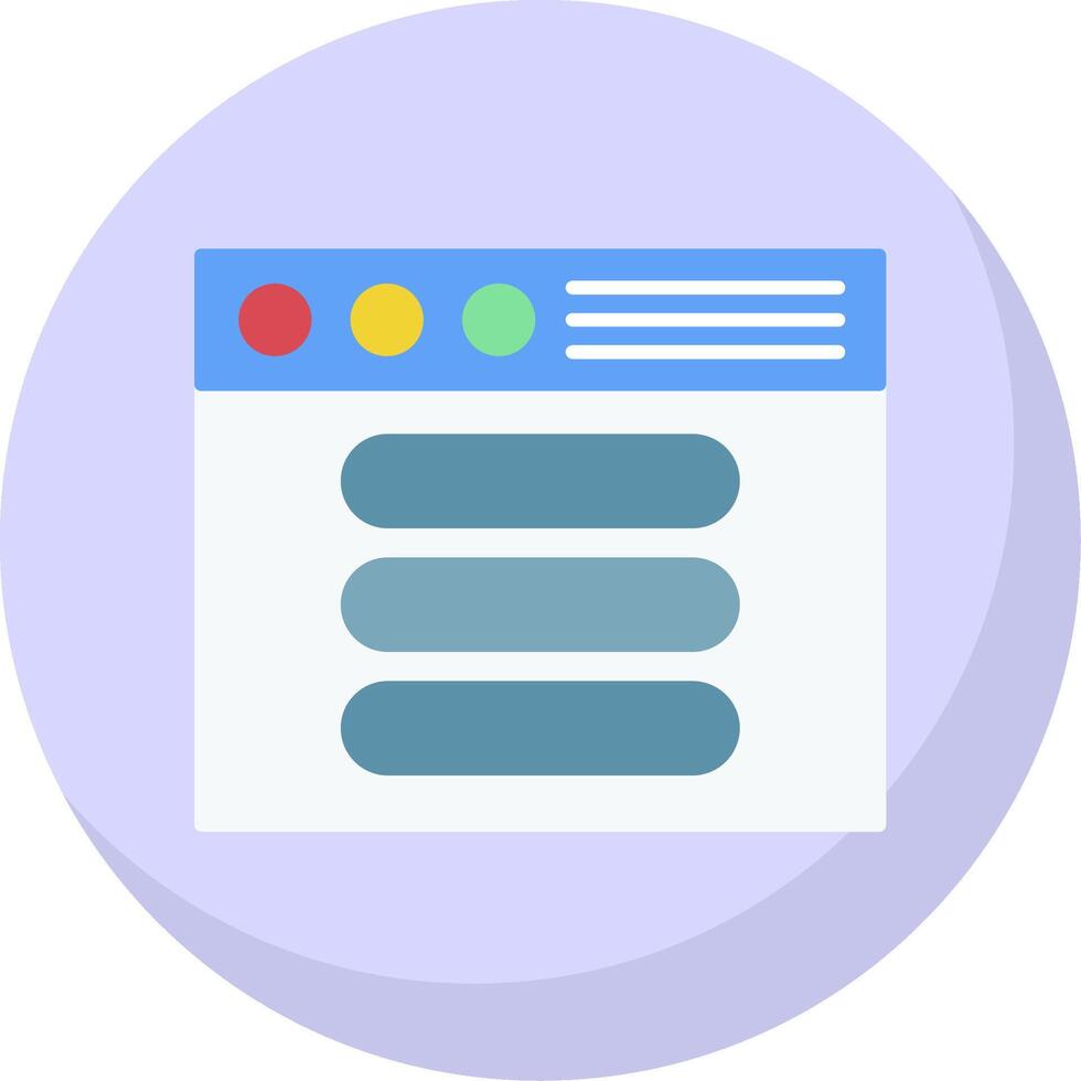 Process Flat Bubble Icon vector