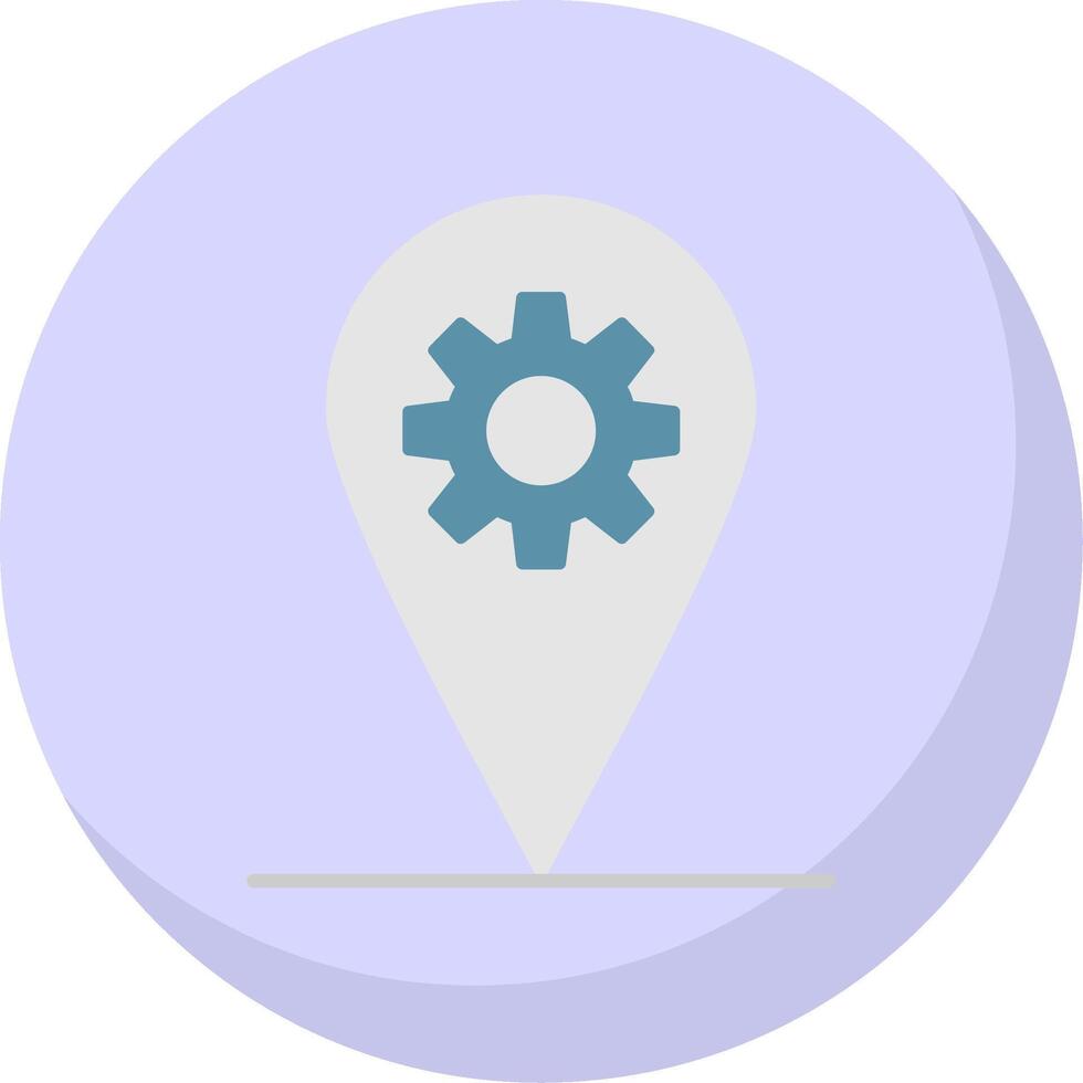 Localization Flat Bubble Icon vector