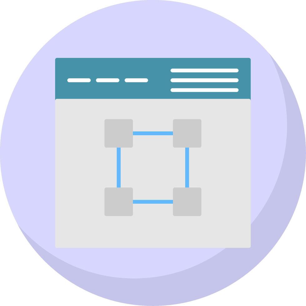 Text Editor Flat Bubble Icon vector