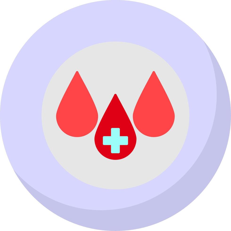 Blood Flat Bubble Icon vector