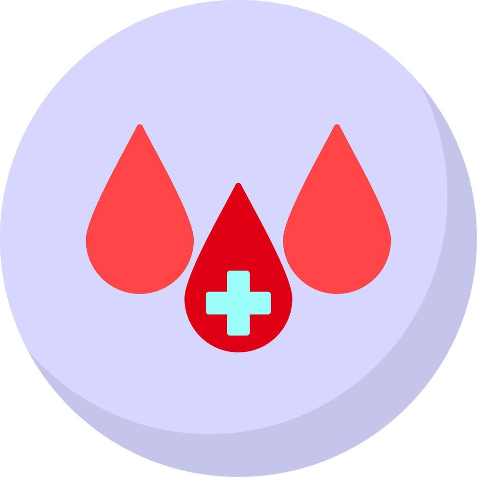 Blood Flat Bubble Icon vector