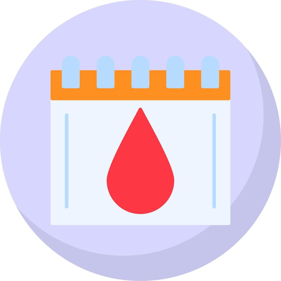 Blood Flat Bubble Icon vector