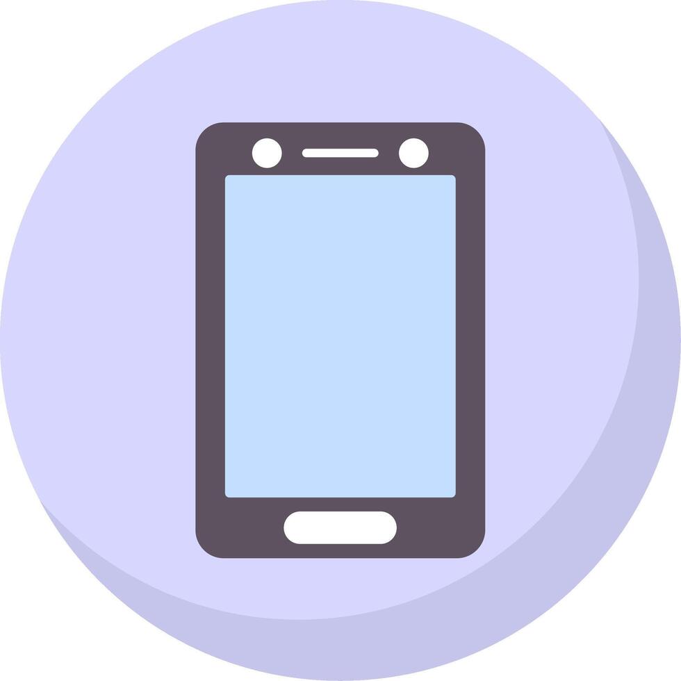 Smartphone Flat Bubble Icon vector