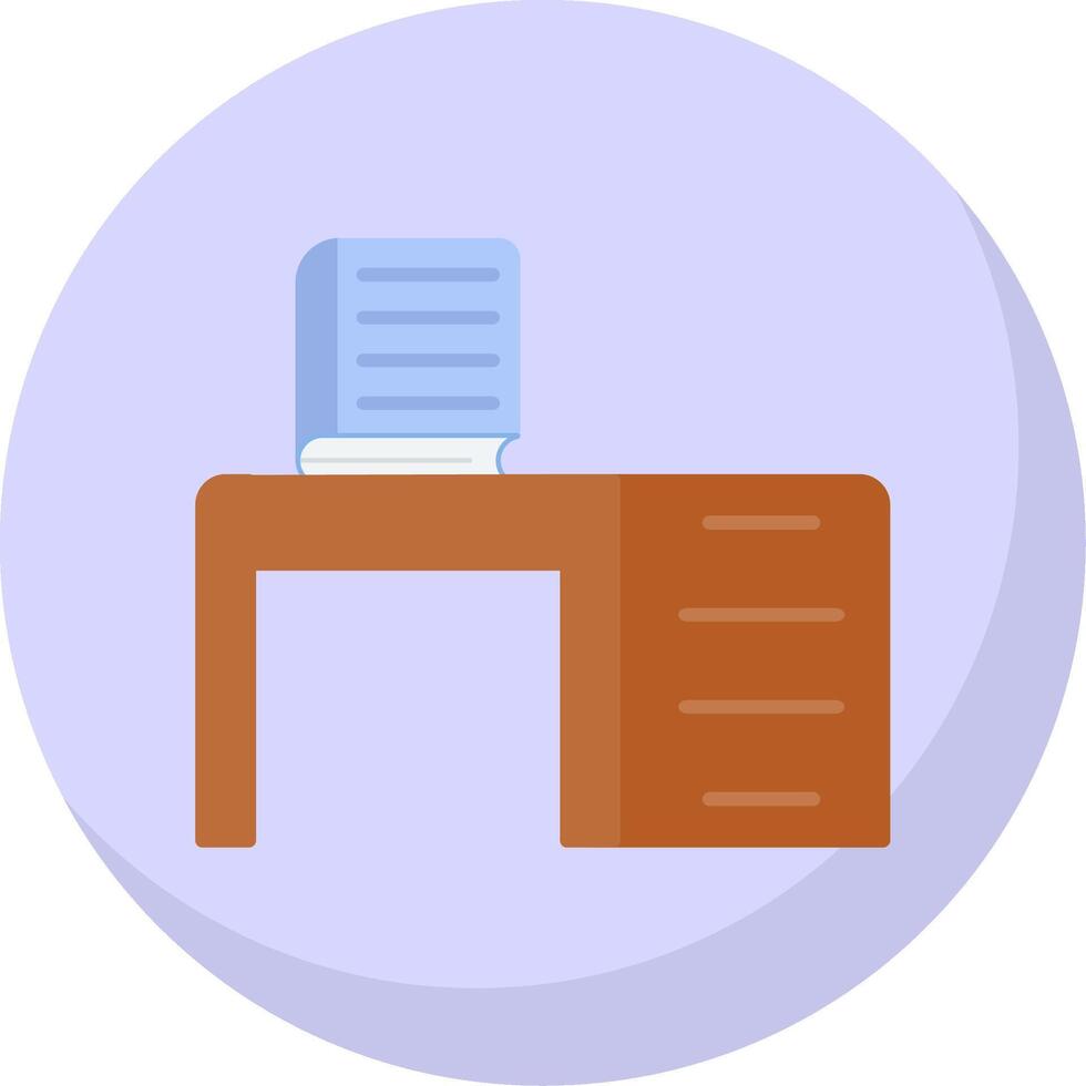 Table Flat Bubble Icon vector