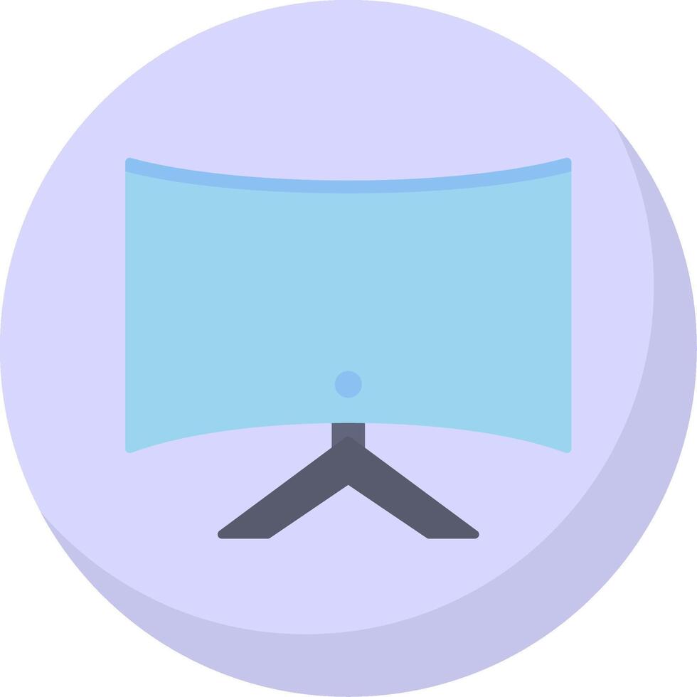 Computer Flat Bubble Icon vector