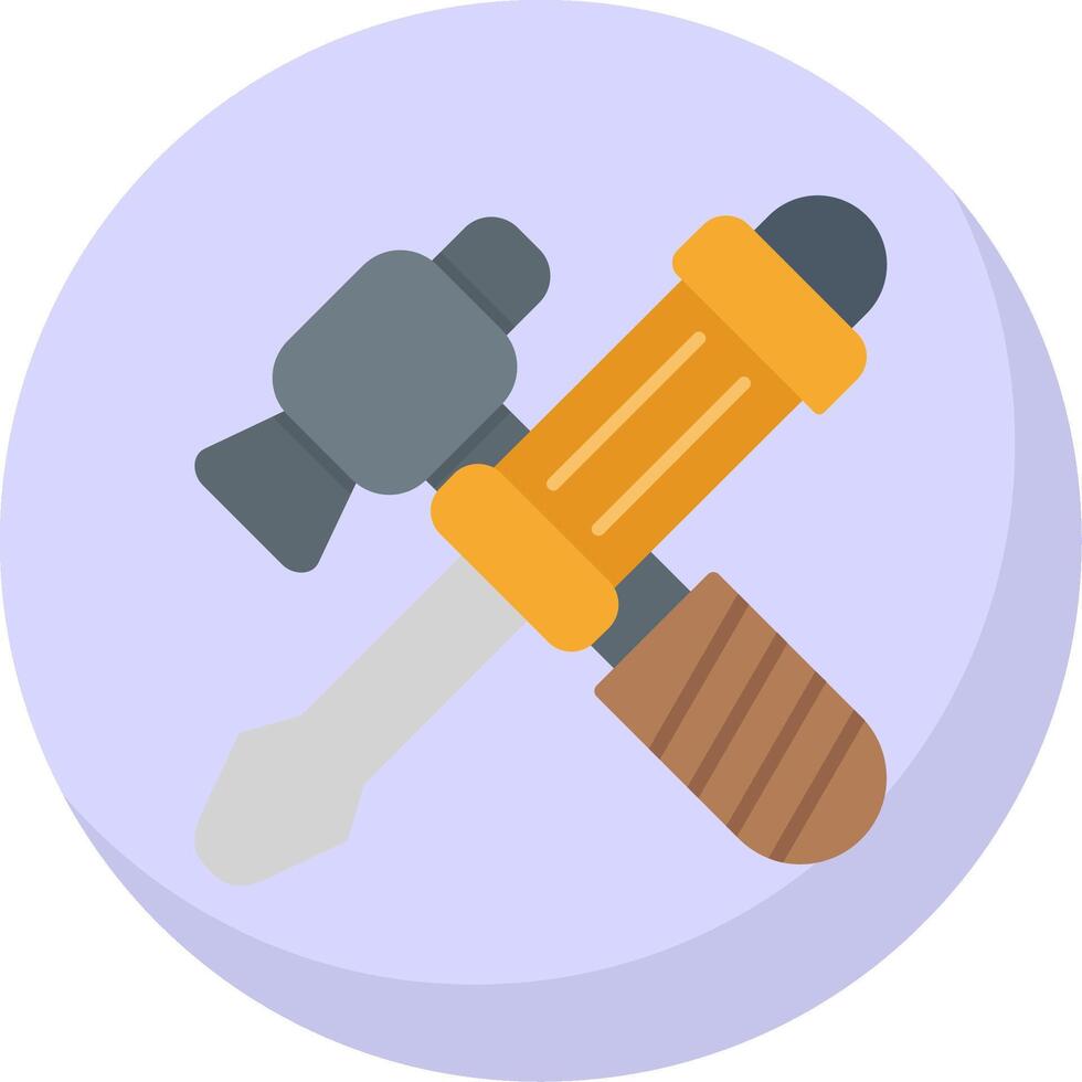 Repair Tools Flat Bubble Icon vector