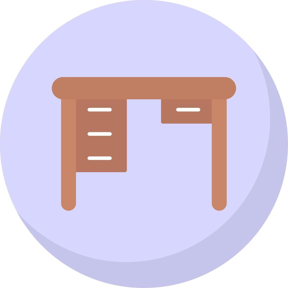 Table Flat Bubble Icon vector