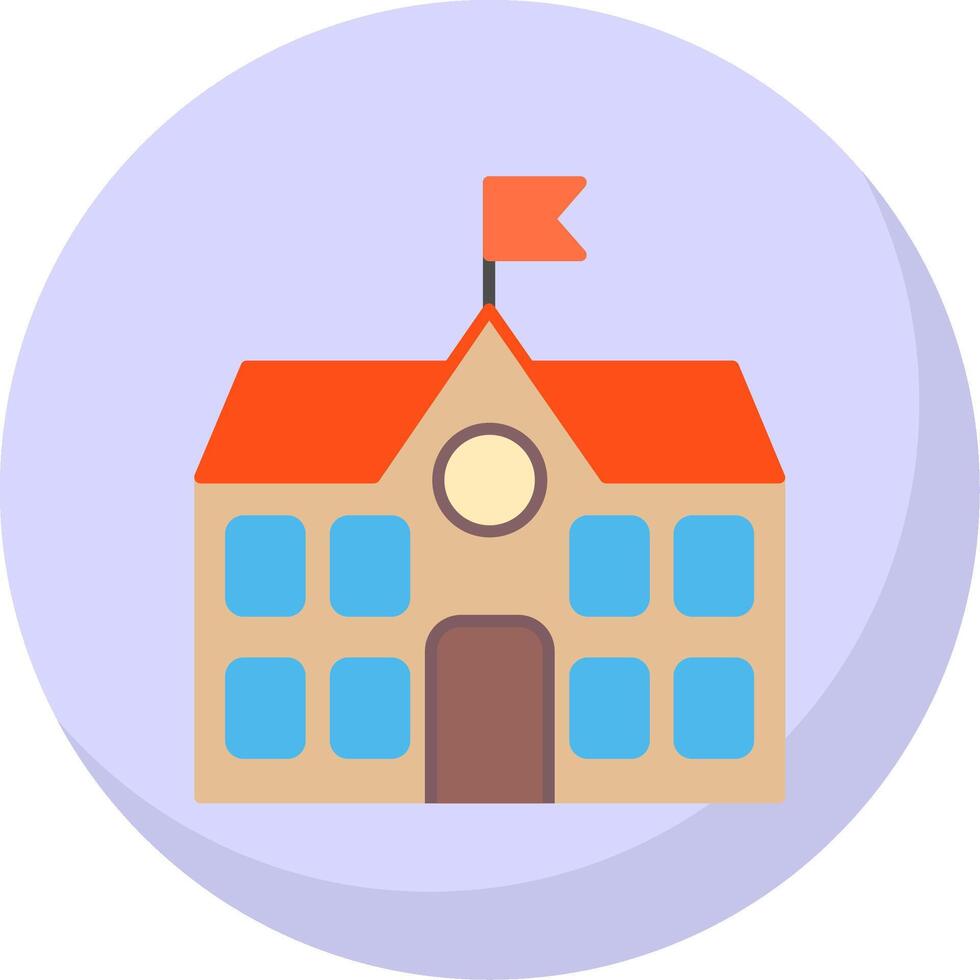 School Flat Bubble Icon vector