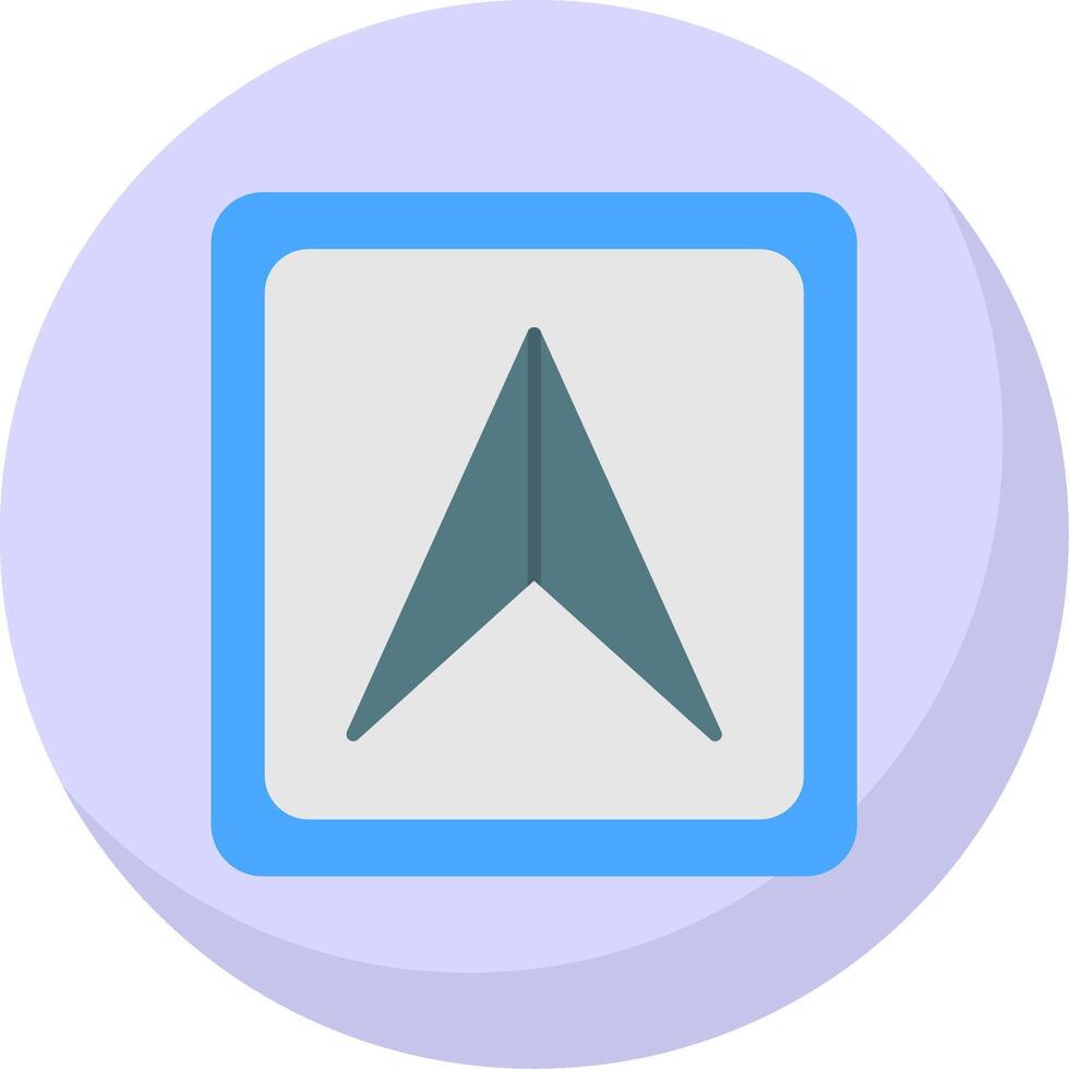 Cursor Flat Bubble Icon vector