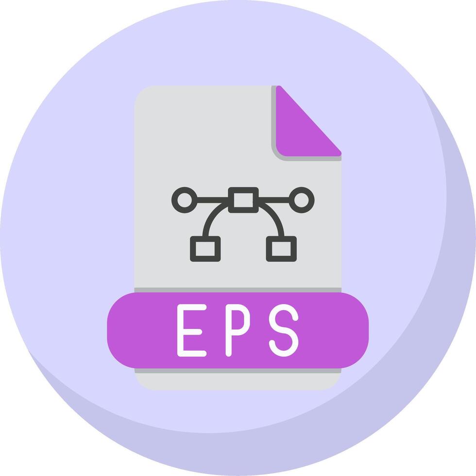 Eps Flat Bubble Icon vector