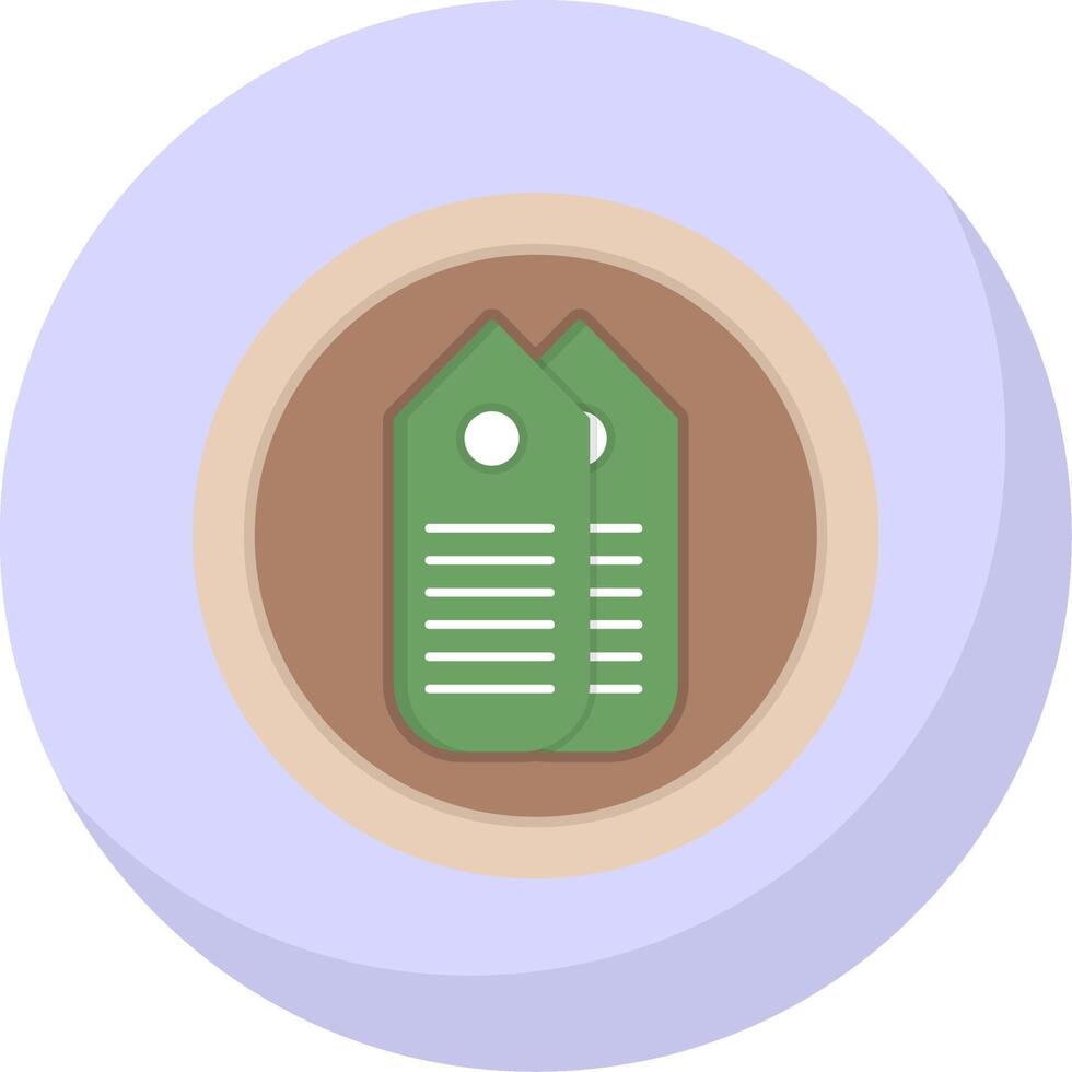 Tag Flat Bubble Icon vector