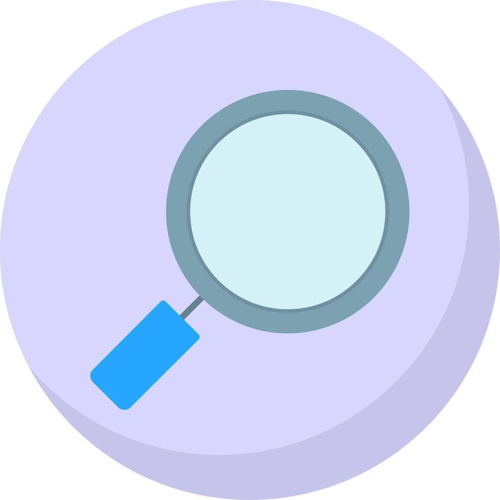 Search Flat Bubble Icon vector