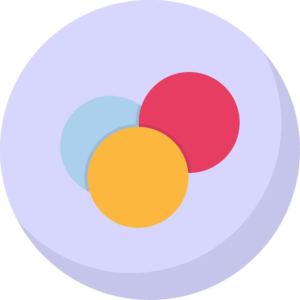 Intersection Flat Bubble Icon vector