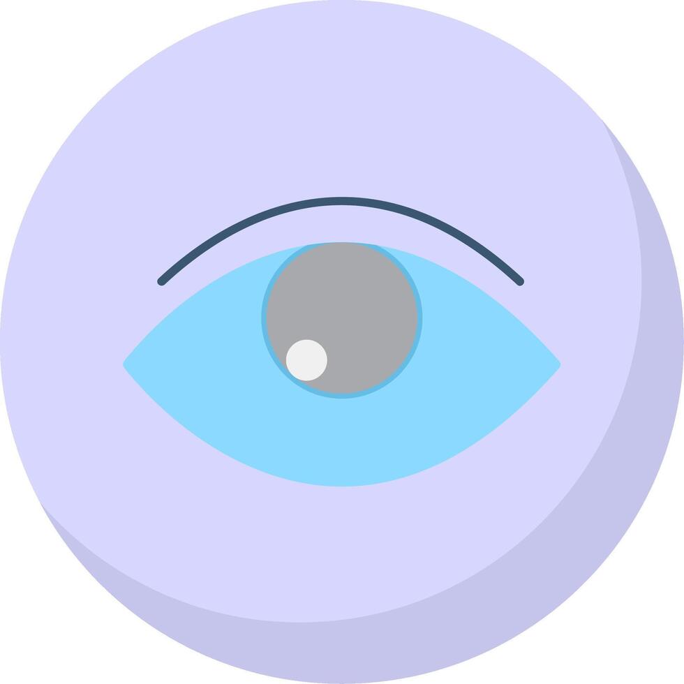 Eye Flat Bubble Icon vector