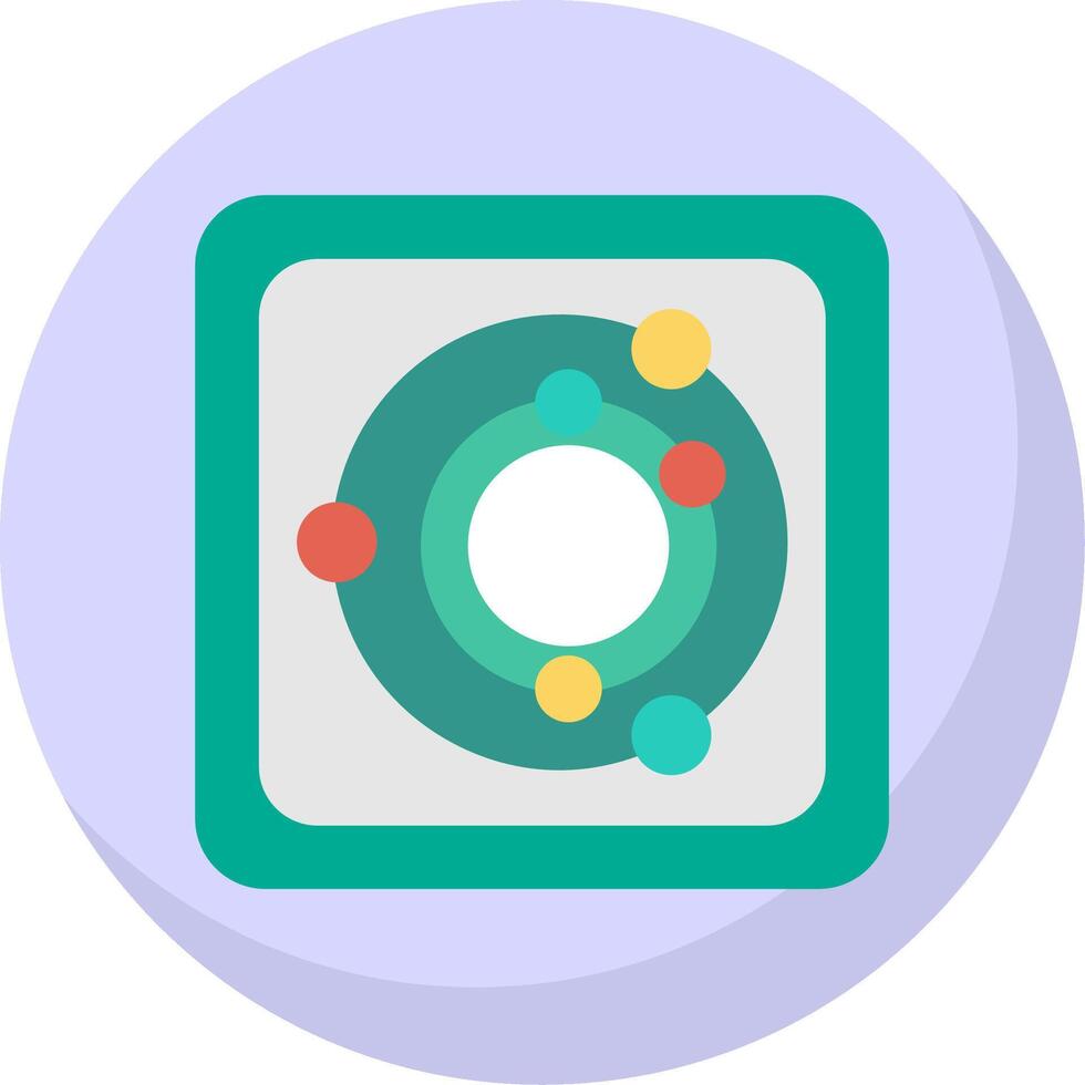 Radar Flat Bubble Icon vector