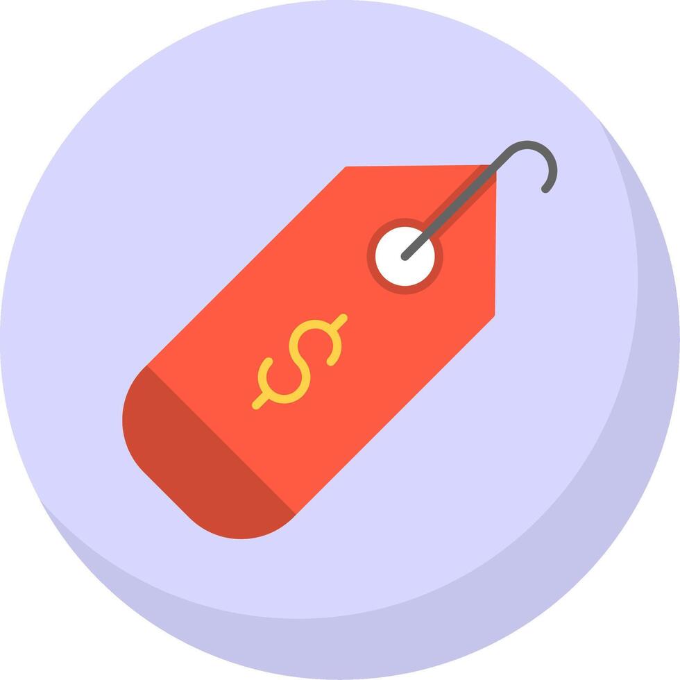 Tag Flat Bubble Icon vector