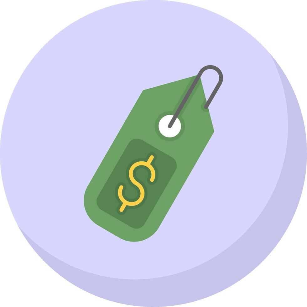 Tag Flat Bubble Icon vector