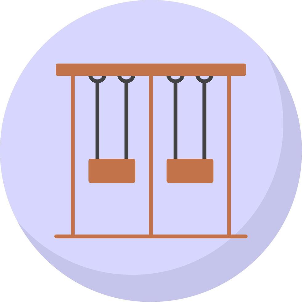 Swing Flat Bubble Icon vector