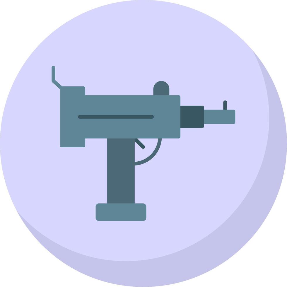 Uzi Flat Bubble Icon vector