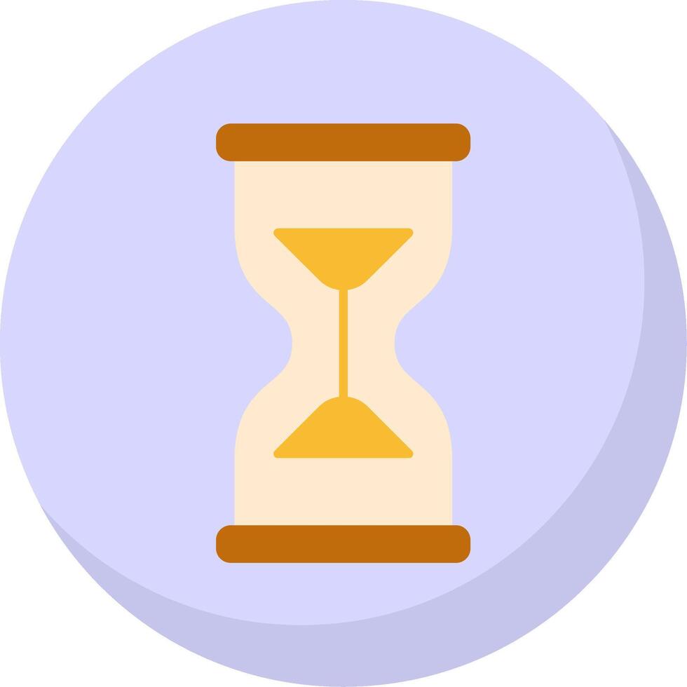 Hourglass Flat Bubble Icon vector